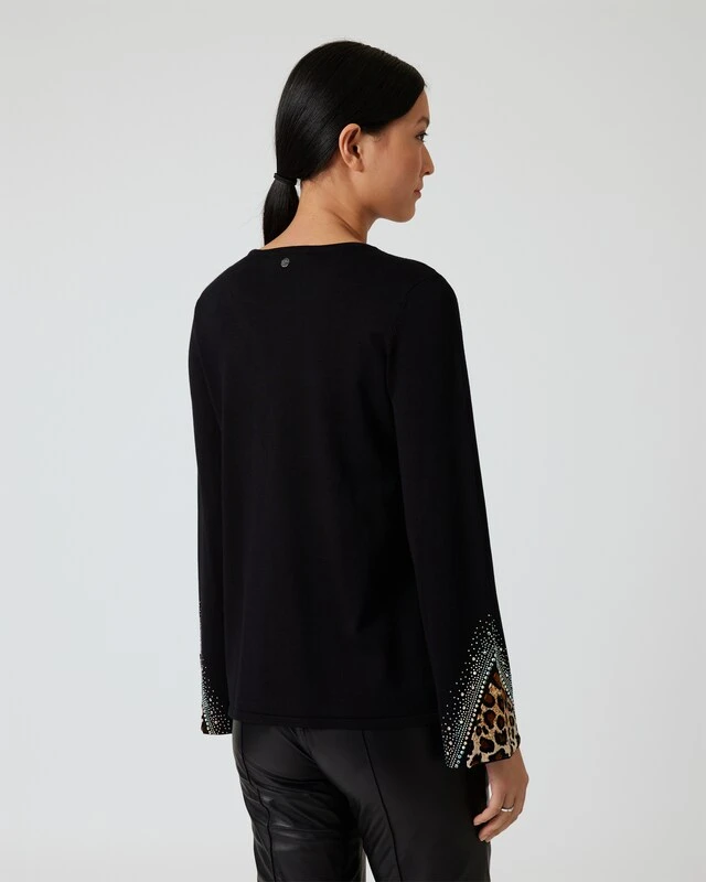 Pullover Mit Samteinsatz 4 Pullover Mit Samteinsatz – Bild 2