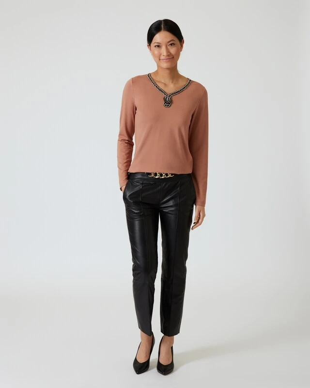 Shirt Mit Strass-Applikation 6 Shirt Mit Strass-Applikation – Bild 4