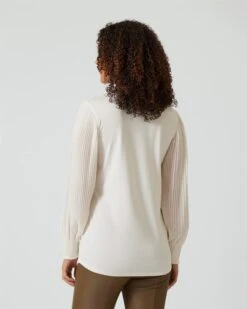 Shirt Mit Plissee-Ärmeln