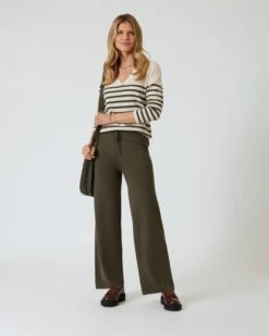 Streifenpullover Mit Kaschmir