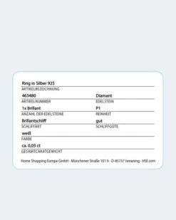 Brillantring 0,05 Ct
