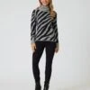 Pullover Mit Zebradruck
