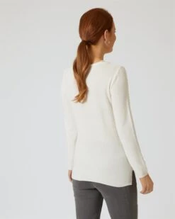 Pullover Mit Glanzgarn-Details