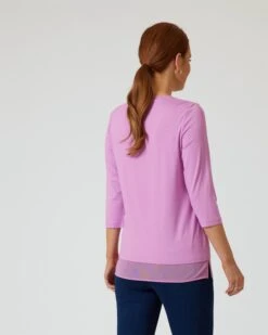 Shirt Mit Mesh-Detail