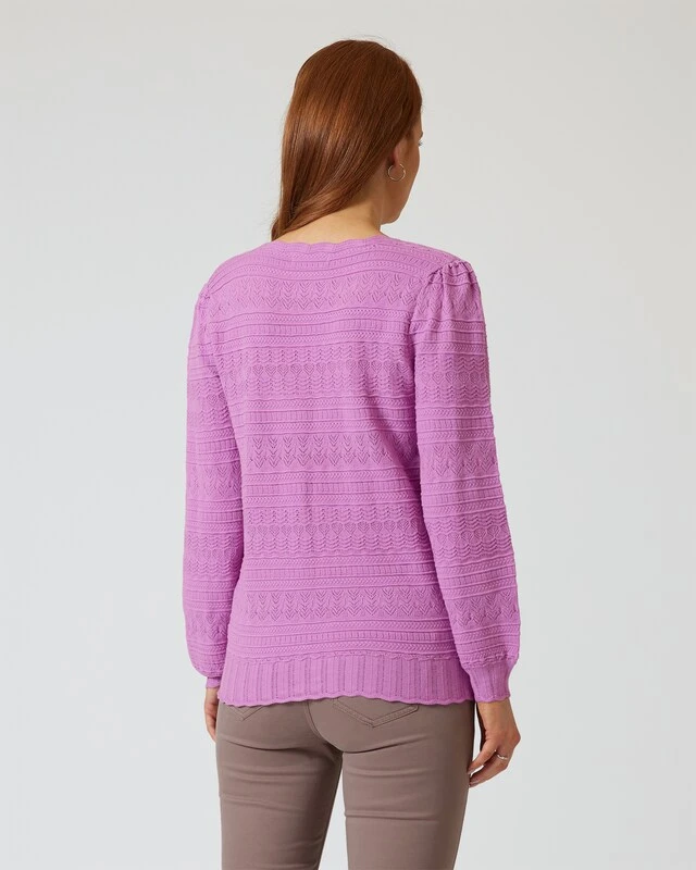 Pullover Mit Ajour-Strickmuster 7 Pullover Mit Ajour-Strickmuster – Bild 5