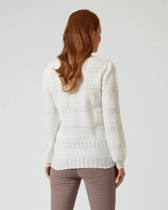 Pullover Mit Ajour-Strickmuster 4 Pullover Mit Ajour-Strickmuster – Bild 2