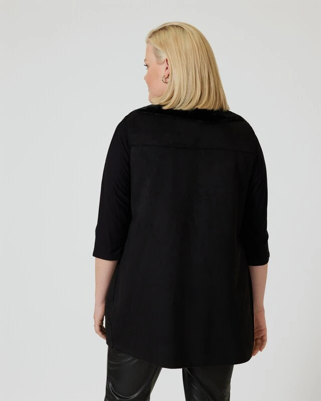 Weste Aus Fake-Velours 4 Weste Aus Fake-Velours – Bild 2