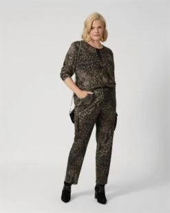 Shirt Im Allover-Animalprint