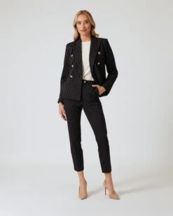 Couture Ponte Blazer Mit Nadelstreifen