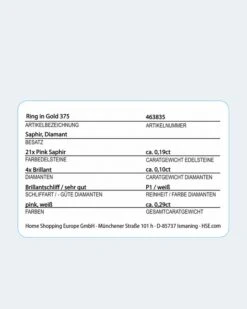 Ring Mit Saphir Und Brillant