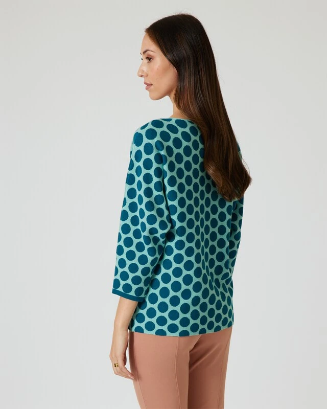 Kurzarm-Pullover Mit Jacquard-Muster 9 Kurzarm-Pullover Mit Jacquard-Muster – Bild 7