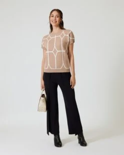 Jacquard-Pullover In Bicolor-Optik