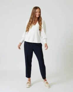 Sweatshirt Mit Ballonarm