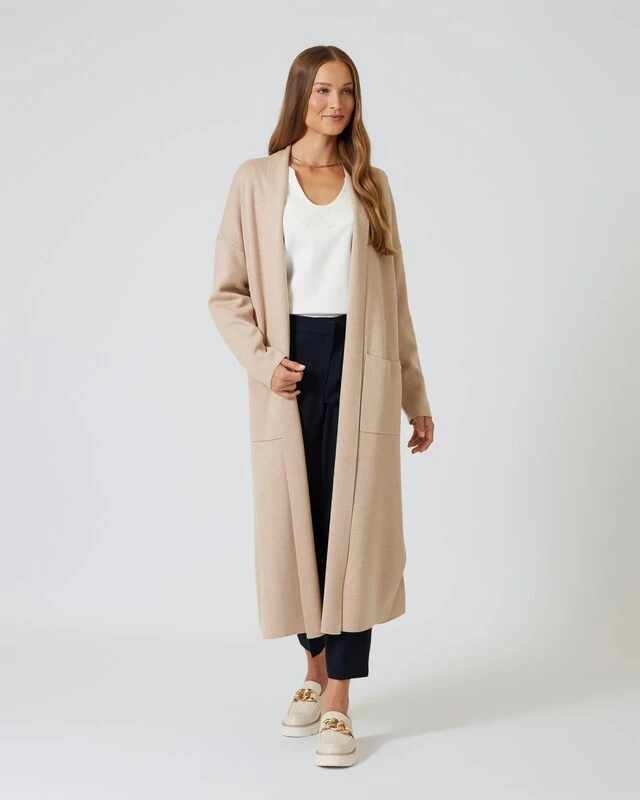 Strickmantel Mit Reverskragen 9 Strickmantel Mit Reverskragen – Bild 7