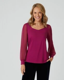 Shirt Mit Chiffon-Ärmel -Heim- Und Modegeschäft 59849013 9542a60d 254a 11ee 8f6f 5a72d431453d pics640