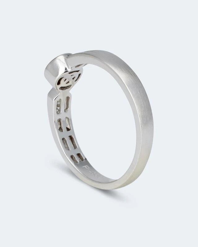 Brillantring Aus Platin Ca. 0,15 Ct 6 Brillantring Aus Platin Ca. 0,15 Ct – Bild 4