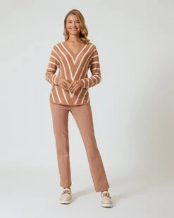 Schlupfhose In "Ponte Di Roma"-Qualität