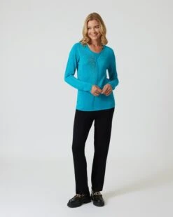 Glow Pullover "abstraktes Muster"