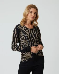 Pullover Mit Animal-Druck -Heim- Und Modegeschäft 59853769 1ef737af 2791 11ee 8f6f 5a72d431453d pics640