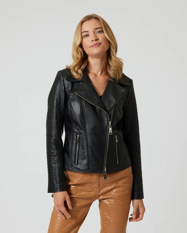 Lederjacke Mit Applikation 5 Lederjacke Mit Applikation – Bild 3