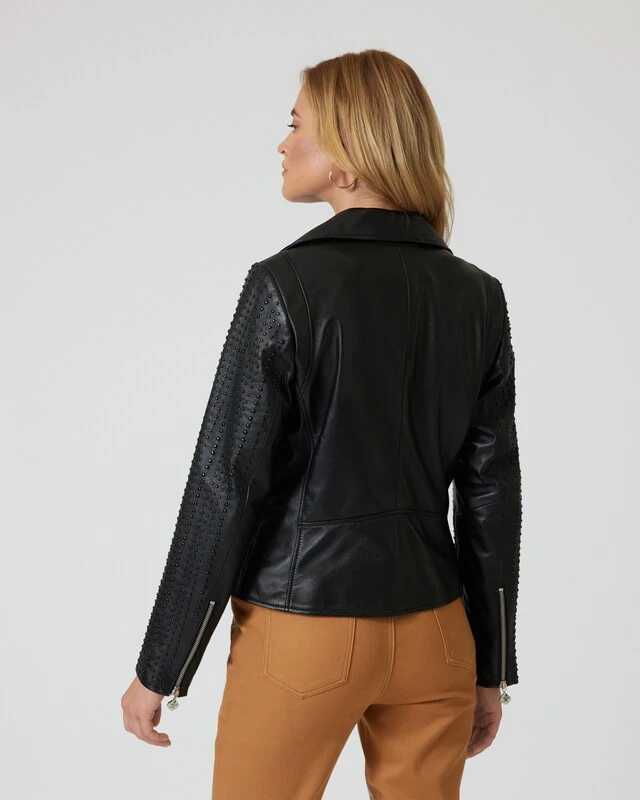 Lederjacke Mit Applikation 4 Lederjacke Mit Applikation – Bild 2