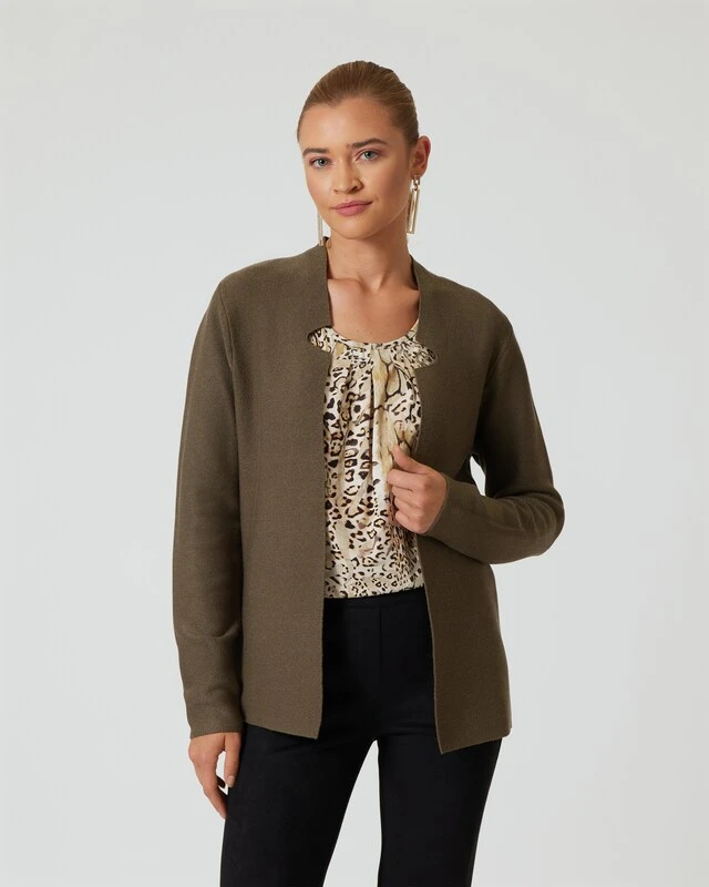 Strickjacke Im Uni-Look 5 Strickjacke Im Uni-Look – Bild 3