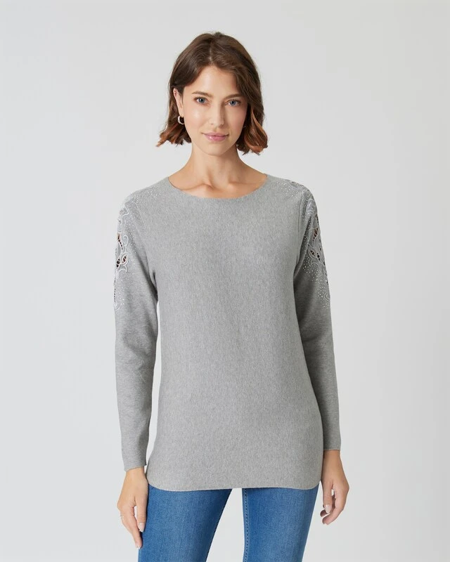 Pullover "Ornament-Stickerei" 4 Pullover "Ornament-Stickerei" – Bild 2