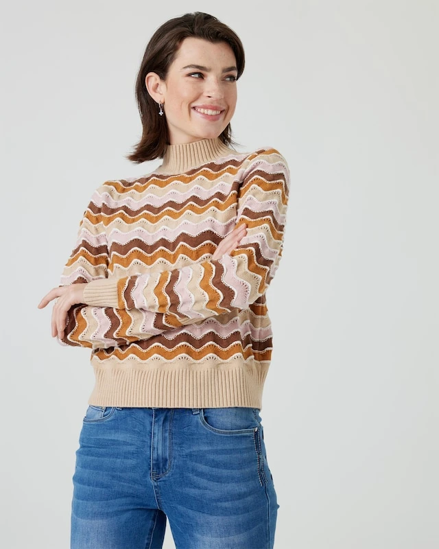 Pullover Mit Zick-Zack-Muster 5 Pullover Mit Zick-Zack-Muster – Bild 3