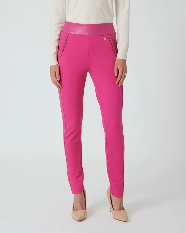 Pontehose Mit PU-Besatz 5 Pontehose Mit PU-Besatz – Bild 3