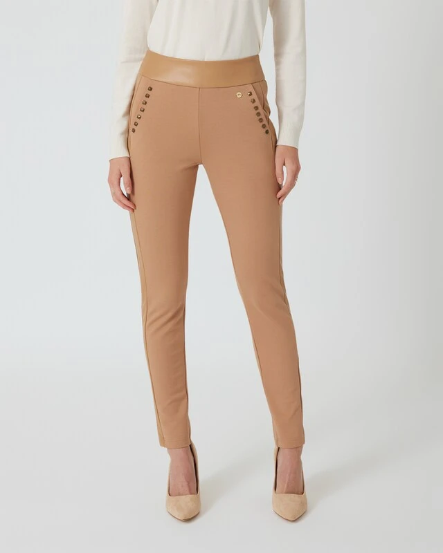 Pontehose Mit PU-Besatz 4 Pontehose Mit PU-Besatz – Bild 2