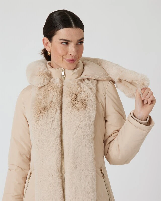 Mantel Mit Webpelzbesatz 4 Mantel Mit Webpelzbesatz – Bild 2