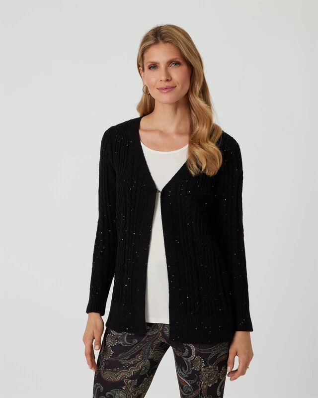Cardigan Mit Pailletten 4 Cardigan Mit Pailletten – Bild 2