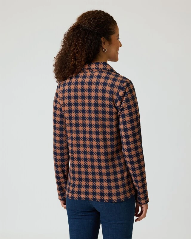 Fleece-Cardigan Im Karo-Design 6 Fleece-Cardigan Im Karo-Design – Bild 4