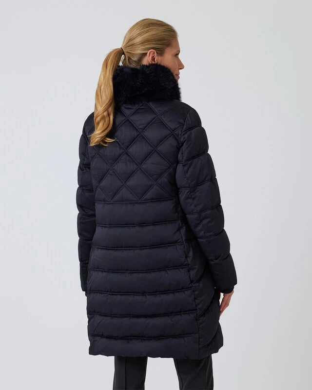 Steppmantel Mit Webpelzkragen 4 Steppmantel Mit Webpelzkragen – Bild 2