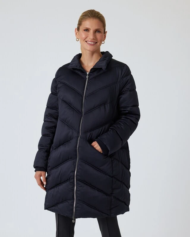 Steppmantel Mit Webpelzkragen 5 Steppmantel Mit Webpelzkragen – Bild 3