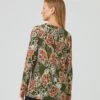 Midi-Shirt Mit Blumen-Print