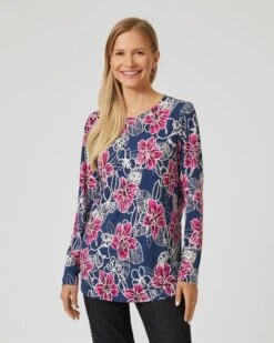 Midi-Shirt Mit Blumen-Print -Heim- Und Modegeschäft 59873613 1bc6d9a3 35cb 11ee 8f6f 5a72d431453d pics640