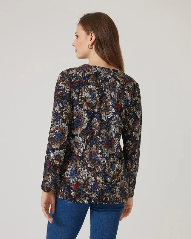 Midi-Shirt Mit Allover-Print 4 Midi-Shirt Mit Allover-Print – Bild 2