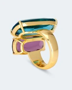 Ring Mit Glassteinen