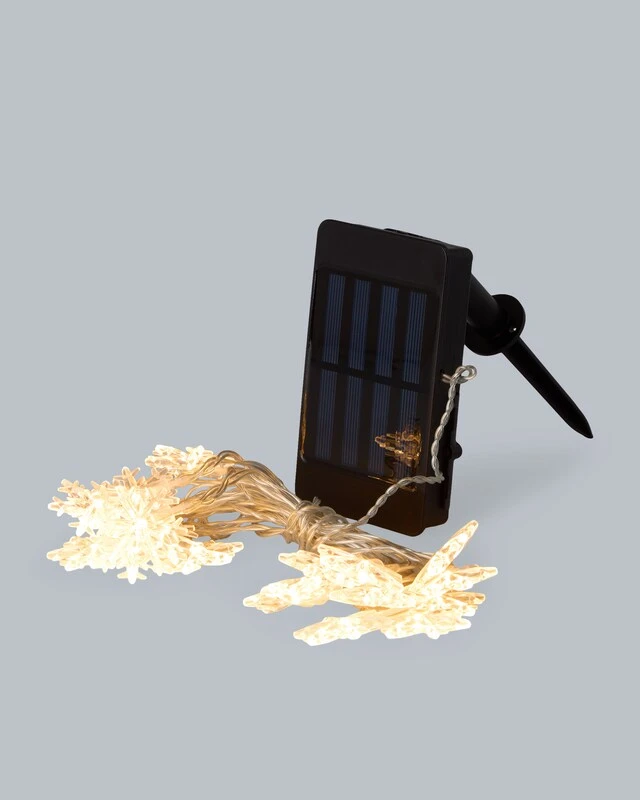 Hybrid Outdoor-Lichterkette "Schneeflocken" 4 Hybrid Outdoor-Lichterkette "Schneeflocken" – Bild 2