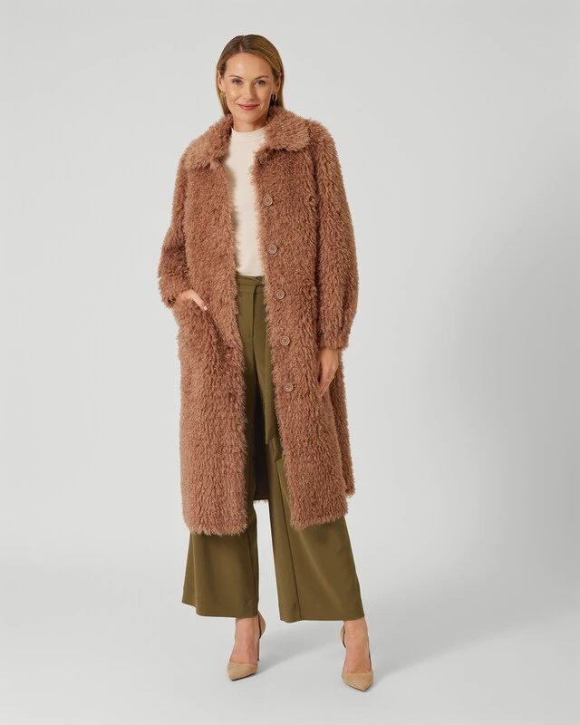 Faux Shearling Mantel 4 Faux Shearling Mantel – Bild 2